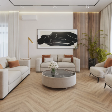 Кварц винил Vinilam PARQUET Herringbone Glue GD11355 Паркет Монпелье Glue