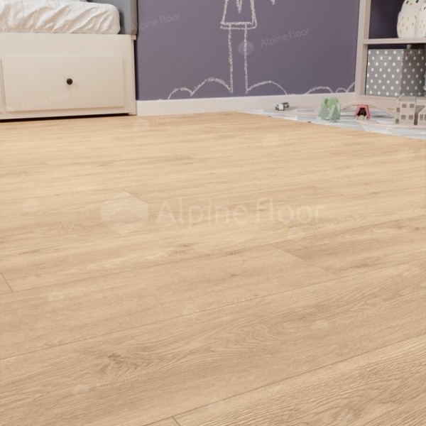 Каменно-полимерная напольная плитка Alpine Floor CLASSIC Дуб Ваниль Селект ECO 106-3