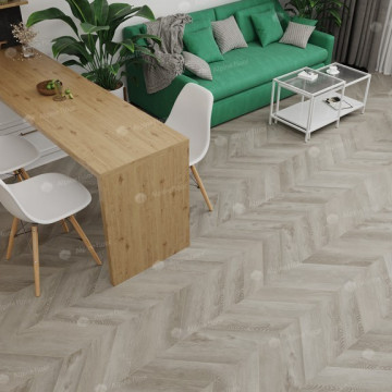 Каменно-полимерная плитка Alpine Floor Chevron Дуб Фантазия Eco 18-1