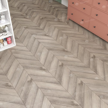 Каменно-полимерная плитка Alpine Floor Chevron Дуб Исида Eco 18-8