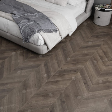 Каменно-полимерная плитка Alpine Floor Chevron Дуб Антарес Eco 18-9
