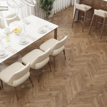 Каменно-полимерная плитка Alpine Floor Chevron Гевуина Eco 18-10