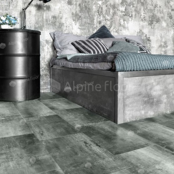 Кварц-виниловая напольная плитка Alpine Floor LIGHT STONE Корнуолл ECO-15-1