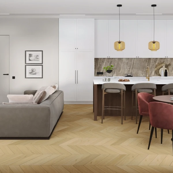Кварц-виниловая плитка Damy Floor Chevron Тюильри/Tuileries DF03-Ch-LVT