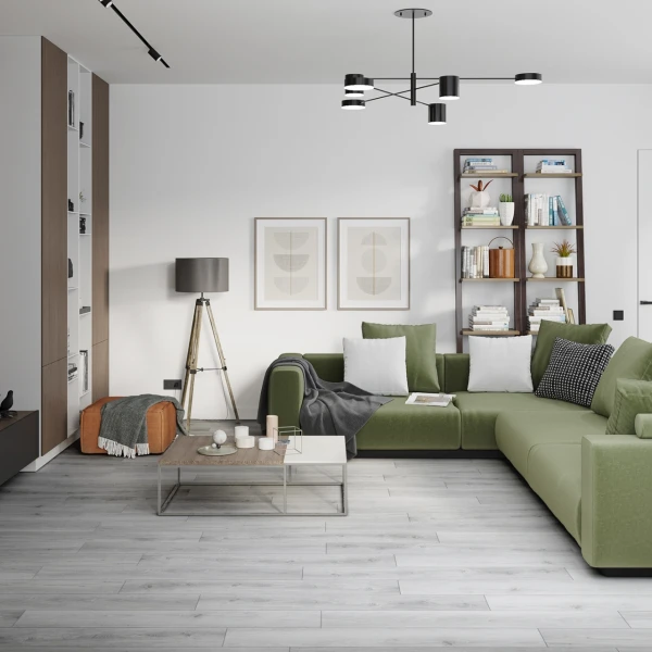 Кварц-виниловая плитка Damy Floor Family Дуб Альпийский 1536-2-LVT
