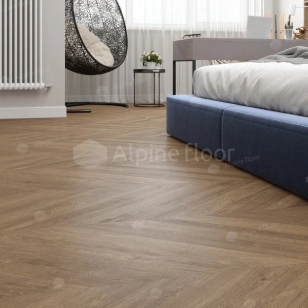 Кварцвиниловая плитка Alpine Floor EASY LINE ФРАНЦУЗСКАЯ ЕЛОЧКА Eco 3-25