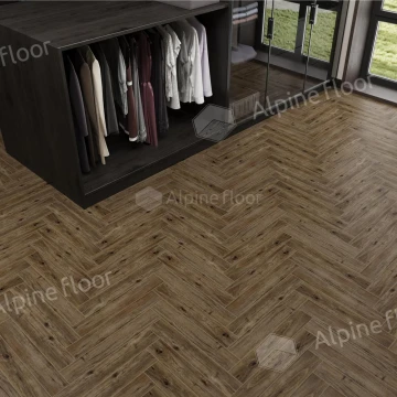 Ламинат Alpine Floor Herringbone 12 Pro Бордо LF106-10