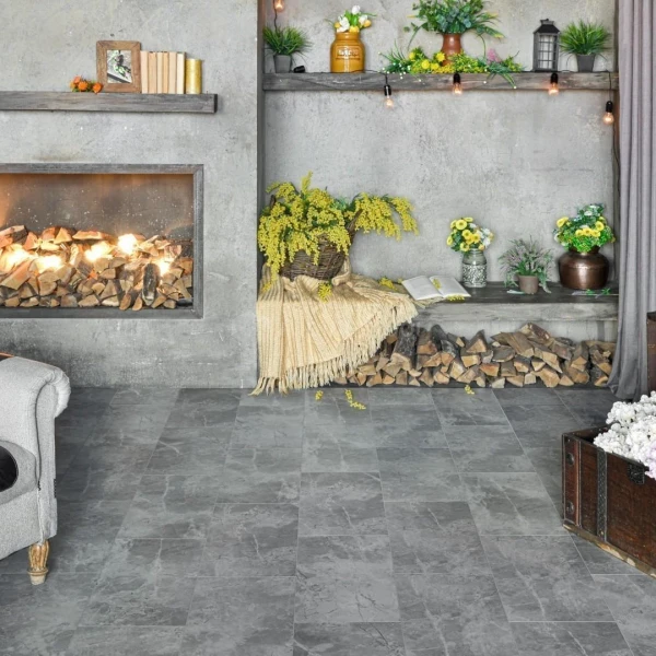 Кварц-виниловая напольная плитка Alpine Floor Light stone Ваймеа Eco-15-3