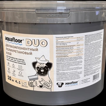 Двухкомпонентный полиуритановый клей Aquafloor "DUO" 10 кг.