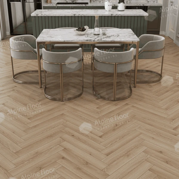 Ламинат Alpine Floor Herringbone 8 Pro Дуб Артуа LF102-12
